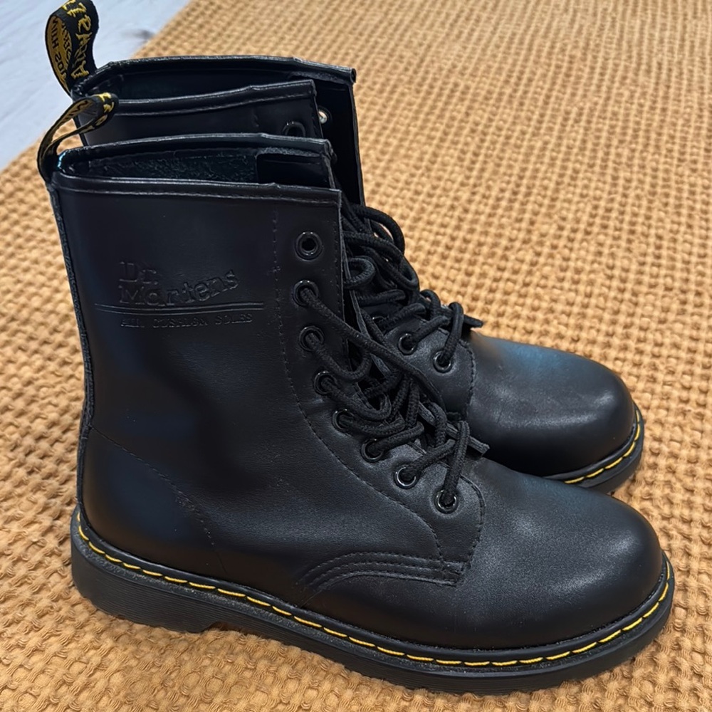 Dr. Martens Black Leather Boots